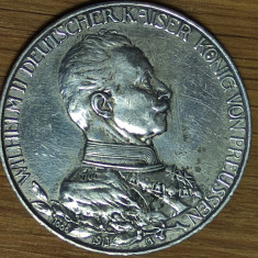 Germania - Prusia Prussia - 3 mark 1913 argint aniversara -Wilhelm II- superba!