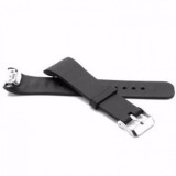 Brățară Silicon Neagră 18.5mm pentru Samsung Gear Fit2 Pro SM-R365, &Icirc;nlocuire Bandă Fitness Tracker, 117mm + 76mm