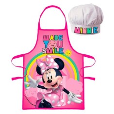 Set sort si boneta de bucatarie pentru copii Minnie Mouse
