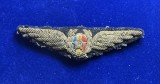 Ecuson brodat aviatie militara Romania RPR perioada de tranzitie ( &#039;47 - &#039;50 )
