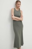 Answear Lab rochie culoarea gri, midi, evazată