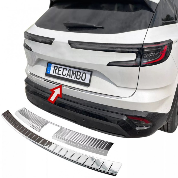 Set de 2 protectii bara spate si interior portbagaj crom premium pentru Renault Austral din 2022