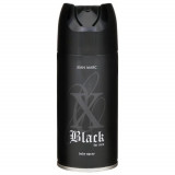 Deodorant Spray MEN JEAN MARC Black, 150 ml, Protectie 24 h, Spray Deodorante pentru Barbati, Deodorant Spray pentru Barbati, Spray-uri Deodorante Bar