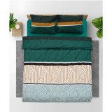 Lenjerie dubla 100% bumbac,4 piese, Deco