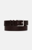 Hackett London curea de piele barbati, culoarea maro, HM413177