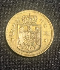 Moneda 5 lei 1930 KN