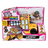 Set autobuz cu mini skateboard si figurina, Tech Deck, SK8 Crew, 6071034
