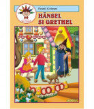 Hansel si Gretel - carte de colorat A5 - Fratii Grimm