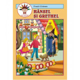 Hansel si Gretel - carte de colorat A5 - Fratii Grimm