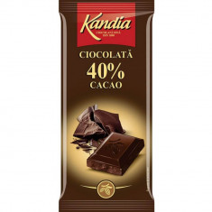 Ciocolata Amaruie Kandia, 80 g, 40% Cacao, Ciocolata Neagra Kandia, Ciocolata Kandia, Ciocolata Neagra 80 g, Ciocolata Amaruie 80 g, Ciocolata Neagra
