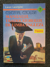 MANUALUL TRADUCATORULUI DE LIMBA ENGLEZA - Leon Levitchi foto