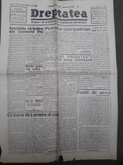 Ziarul Dreptatea 12 decembrie 1946 foto