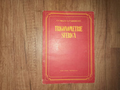 Trigonometrie Sferica - F. F. Pavlov, 1954 foto