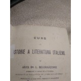 C. Istoria literaturi Italiene 1923 curs