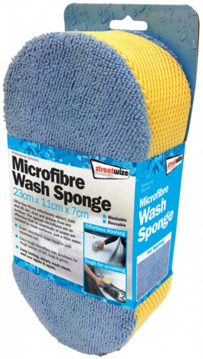 Burete spalat masina din microfibre 23x11x7cm Streetwize Kft Auto