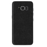 Cumpara ieftin Set Folii Skin Acoperire 360 Compatibile cu Samsung Galaxy S8 Plus (2 Buc) - ApcGsm Wraps Leather Black, Negru, Oem