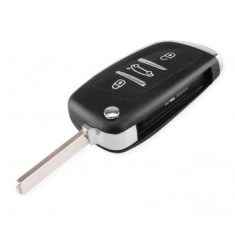 Carcasa cheie Topautochei&reg; pentru Peugeot Citroen, upgrade model vechi, 3 butoane, lamela VA2, fara suport de baterie pe spatele carcasei