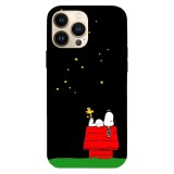 Husa compatibila cu Apple iPhone 14 Pro Max, Viceversa, model Sleeping dream greeting Snoopy , Silicon, TPU, Transparent, Carcasa