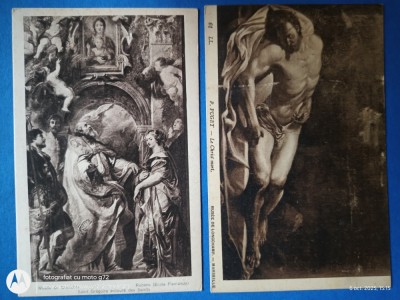 grup doua carti postale ,necirculate,teme religioase catolice . foto