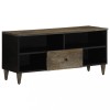 Gossi comoda tv, negru, 100x33x46 cm, lemn masiv de mango