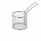 Cos inox, rotund, pentru servire cartofi prajiti, diam 8.5 cm (mini-fry)