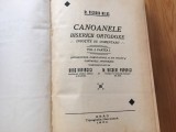 NICODIM MILAS, CANOANELE BISERICII ORTODOXE- CANOANELE APOSTOLICE. ARAD1930 DEDICATIE NICOLAE POPOVICI. COPERTI CARTONATE DE EPOCA