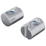 vidaXL Piuliță cilindrică de mobilier 2 pcs Zincat M6 x 13 mm Fier 864430