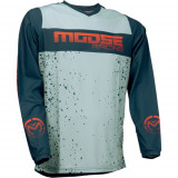 Tricou atv/cross MooseRacing Qualifier, culoare albastru petrol/gri, marime XL Cod Produs: MX_NEW 29106656PE