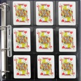 Cumpara ieftin Set 5 folii negre,Compact A4, cu 18 buzunare de 95 x 70 mm