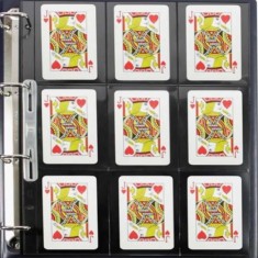 Set 5 folii negre,Compact A4, cu 18 buzunare de 95 x 70 mm