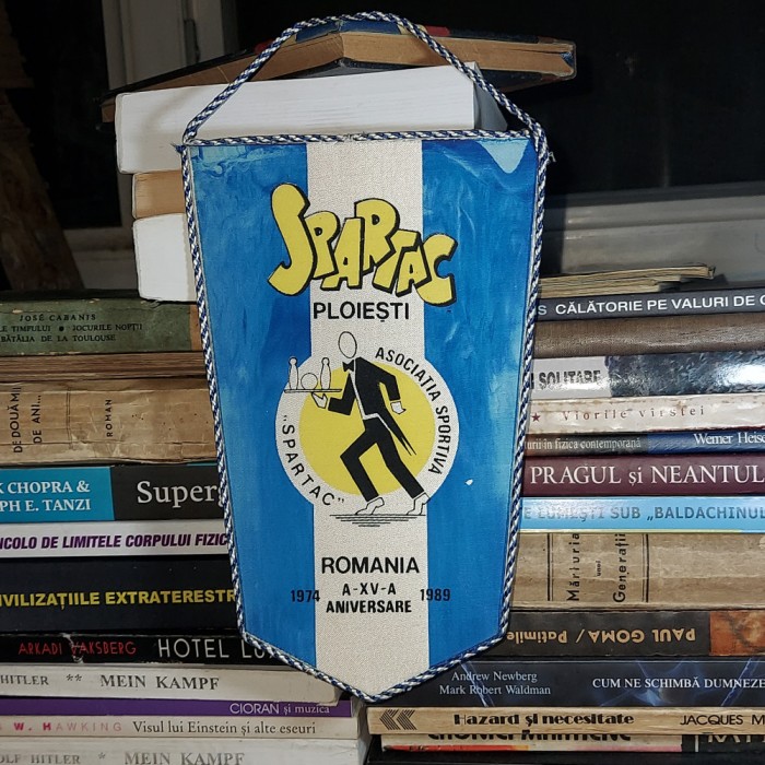 FANION * ASOCIATIA SPORTIVA &#039;&#039;SPARTAC&#039;&#039; PLOIESTI , A-XV-A ANIVERSARE , 1989
