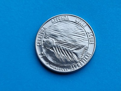 100 Lire 1977 San Marino-AUNC++UNC-RAR-in realitate arata bine! foto