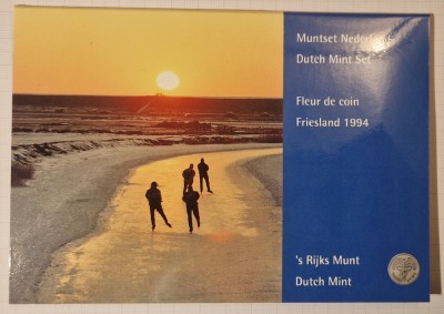 Set Monede Olanda Netherlands 1994, 6 monede si un jeton foto