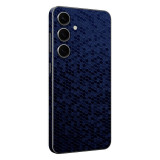 Cumpara ieftin Set Doua Folii Skin Acoperire 360 Compatibile cu Samsung Galaxy S24 Wrap Skin 3D Texture HoneyComb Blue, Albastru, Oem