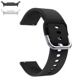 Curea din silicon compatibila cu Samsung Galaxy Watch9 44mm/40mm, Samsung Galaxy Watch 8 44mm/40mm, Pitch Black