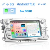 Navigatie Android dedicata Ford Focus, Mondeo, 7" IPS Touchscreen, 4GB RAM, 64GB ROM, Quad Core, Carplay Wireless, Mirror Link, Bluetooth 5.0, GPS, Ca