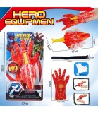 Manșetă cu Lansator de Supereroi Iron Man, Jucarie Copii 6+ Ani, Plastic Netoxic