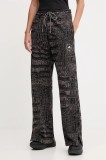 adidas by Stella McCartney pantaloni de trening culoarea negru, cu imprimeu, JN2216