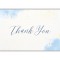 Set 20 de mini felicitari de multumire, Thank You, albastru, dimensiune 8.2 x 5.4cm