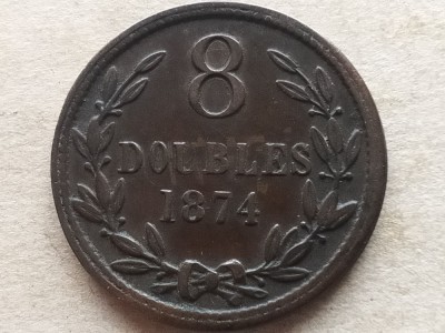 GUERNSEY-8 DOUBLES 1874 foto