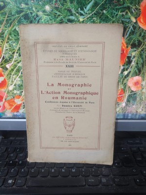 La Monographie et L&amp;#039;Action Monographique en Roumanie, Dimitrie Gusti, 1935, 187 foto