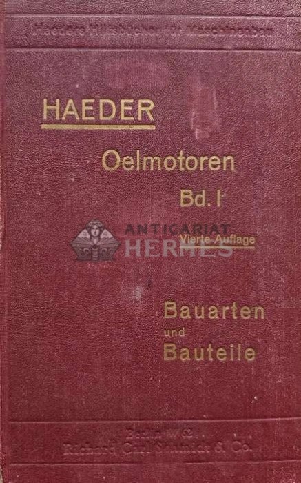 BAUARTEN , BAUTEILE BERECHNUNG UND KONSTRUKTIONS- EINZELHEITEN - 1930 - Herm Haeder (AH1)