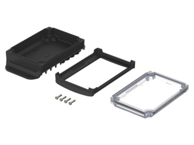Carcasă desktop BOPLA BoVersa neagră 88x162x45mm IP66/IP68 foto