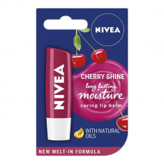 Balsam Buze NIVEA Cherry Shine, Parfum de Cirese, Blister, Balsam pentru Buze, Nivea Balsam de Buze, Nivea Balsam pentru Buze Cherry Shine, Balsam pen foto