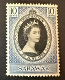 Sarawak 1953 - Emisiunea Comemorativă "&Icirc;ncoronarea Reginei Elisabeta a II-a" (Marcă Poștală Neștampilată) - Cod: A964
