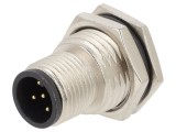 Conector M12 soclu PIN 5 tată A-DeviceNet / CANopen THT AMPHENOL LTW