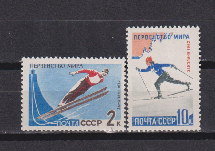 RUSIA U.R.S.S.1962 SPORT MI. 2607-2608 MNH