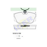 Set placute frana Icer 181613700, parte montare : Punte Spate