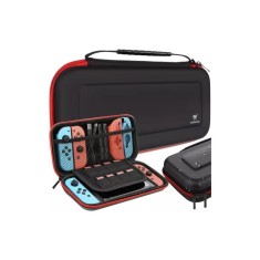 Husa depozitare consola, inchidere fermoar, banda elastica, spuma/poliester, 26x13x5cm, negru