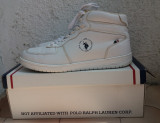 Ghete/Sneaker (adidasi) US POLO ASSN., masura 43, piele, Alb, U.S. Polo Assn.